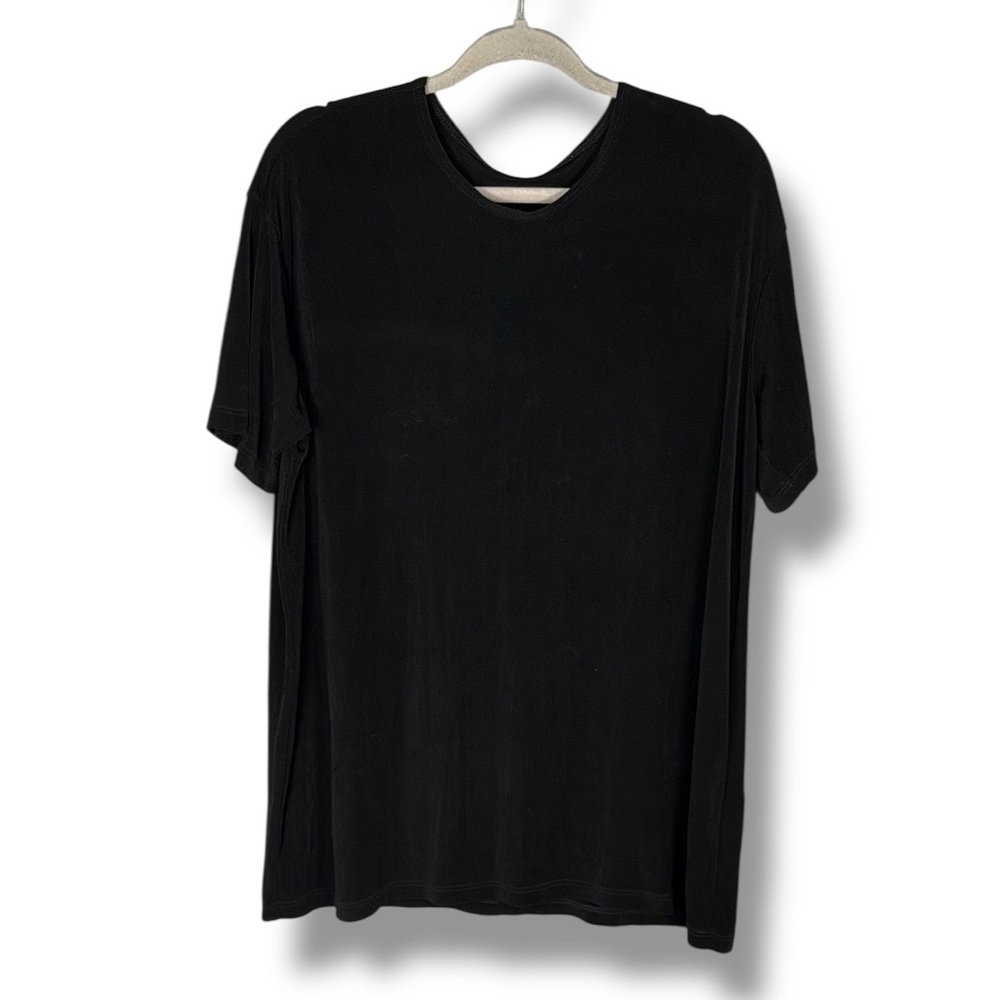 Flax Lightweight Black T Shirt